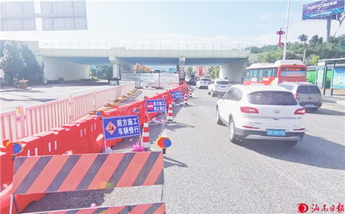 深汕西高速公路改扩建项目海汕路跨线桥施工